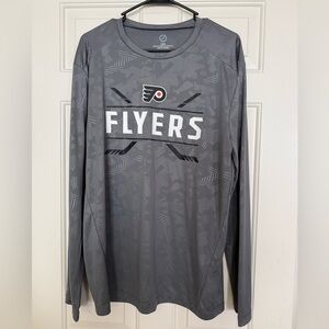 NHL Flyers Charcoal Long Sleeve Tee